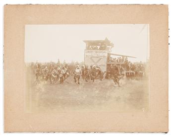 (AMERICAN INDIANS.) Photograph of an Indian dance performance.                                                                                   